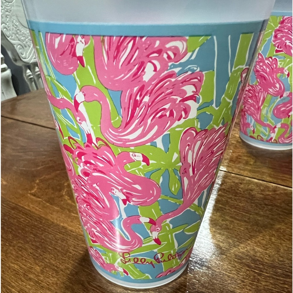 Set of 7 Lilly Pulitzer cups